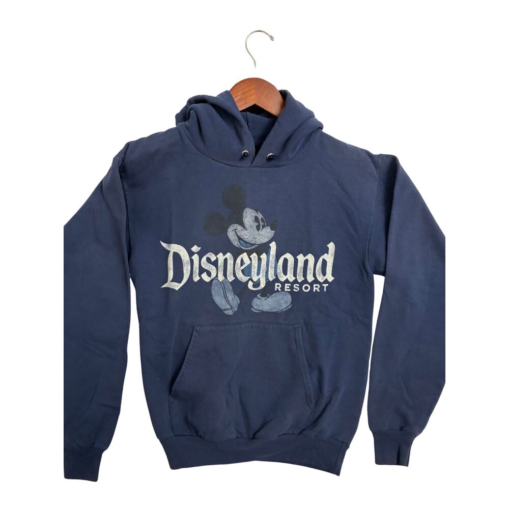 Disneyland Resort Mickey Mouse Hoodie Adult S Navy Blue Hanes Disney Parks